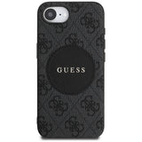 Husa de protectie Guess 4G Circle Classic Logo MagSafe (GUHMPSE4P4PGRSGW) compatibil cu iPhone 16e / iPhone 17e, Maro