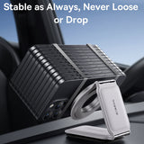 Suport Baseus PrimeTrip Series C02 (C40169002833-00), PU Leather, 360°, 25N, Versatile Mounting Option, Frosted Grey