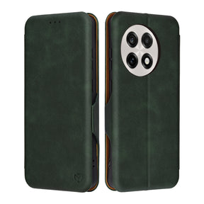 Husa de protectie Techsuit Safe Wallet Plus compatibil cu OnePlus 13R, Verde