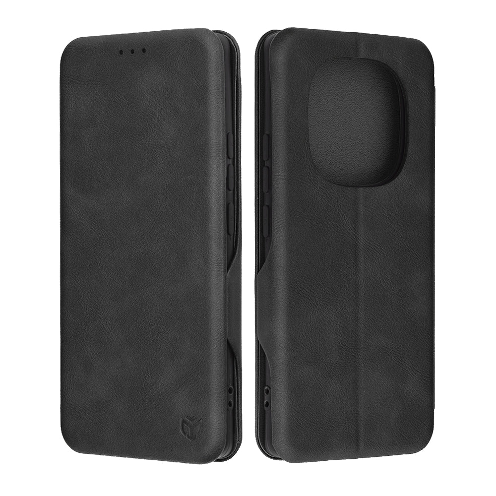 Husa de protectie Techsuit Safe Wallet Plus compatibil cu Xiaomi Redmi Note 14 Pro 4G, Negru