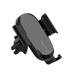 Suport ColorWay Wireless Gravity (CW-CHAW038Q-BK), for Air Vent, 360°, 15W, Qi, Smart Chip, for 4.7" to 6.8", Negru