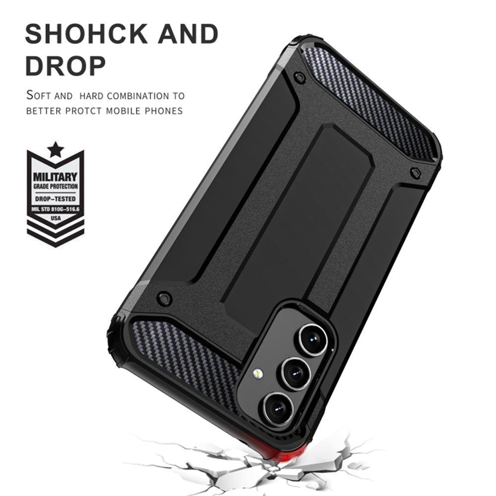 Husa de protectie Techsuit Hybrid Armor compatibil cu Samsung Galaxy S25 Edge, Negru