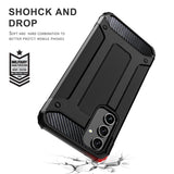 Husa de protectie Techsuit Hybrid Armor compatibil cu Samsung Galaxy S25 Edge, Negru