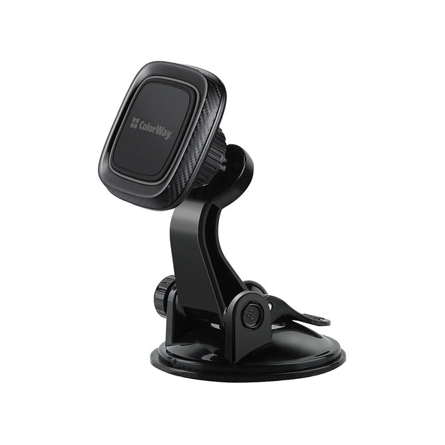 Suport ColorWay (CW-CHM06-GR), Magnetic, for Dashboard, 360°, Secure Grip, Adhesive Suction Cup, Universal, Negru