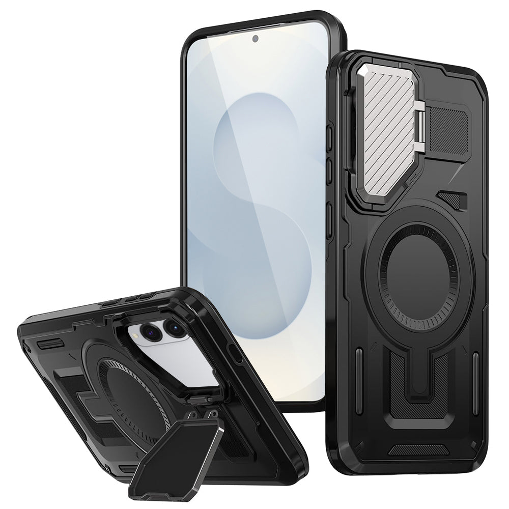 Husa de protectie Techsuit CamVault MagSafe compatibil cu Samsung Galaxy S25 Edge, Negru