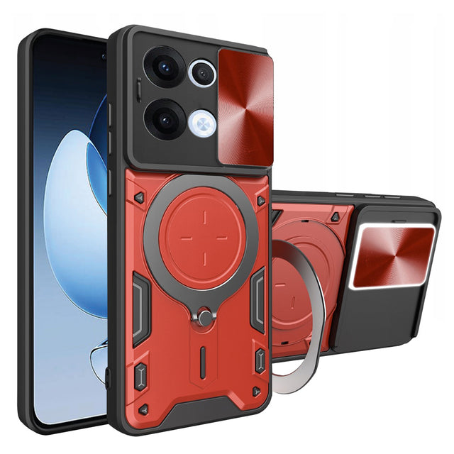 Husa de protectie Techsuit CamGuard Pro compatibil cu Oppo Reno13, Rosu