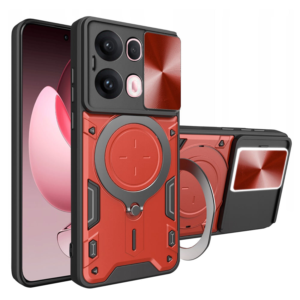 Husa de protectie Techsuit CamGuard Pro compatibil cu Oppo Reno13 Pro, Rosu