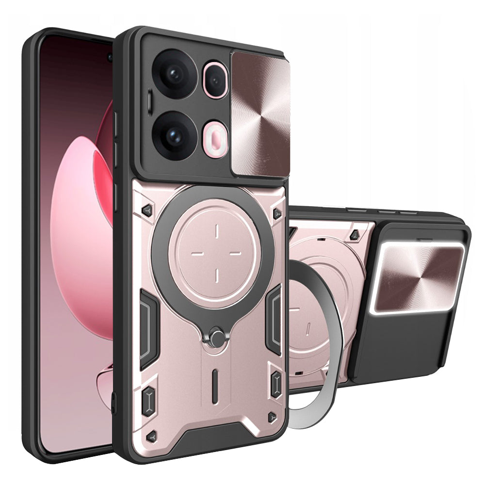 Husa de protectie Techsuit CamGuard Pro compatibil cu Oppo Reno13 Pro, Roz Auriu