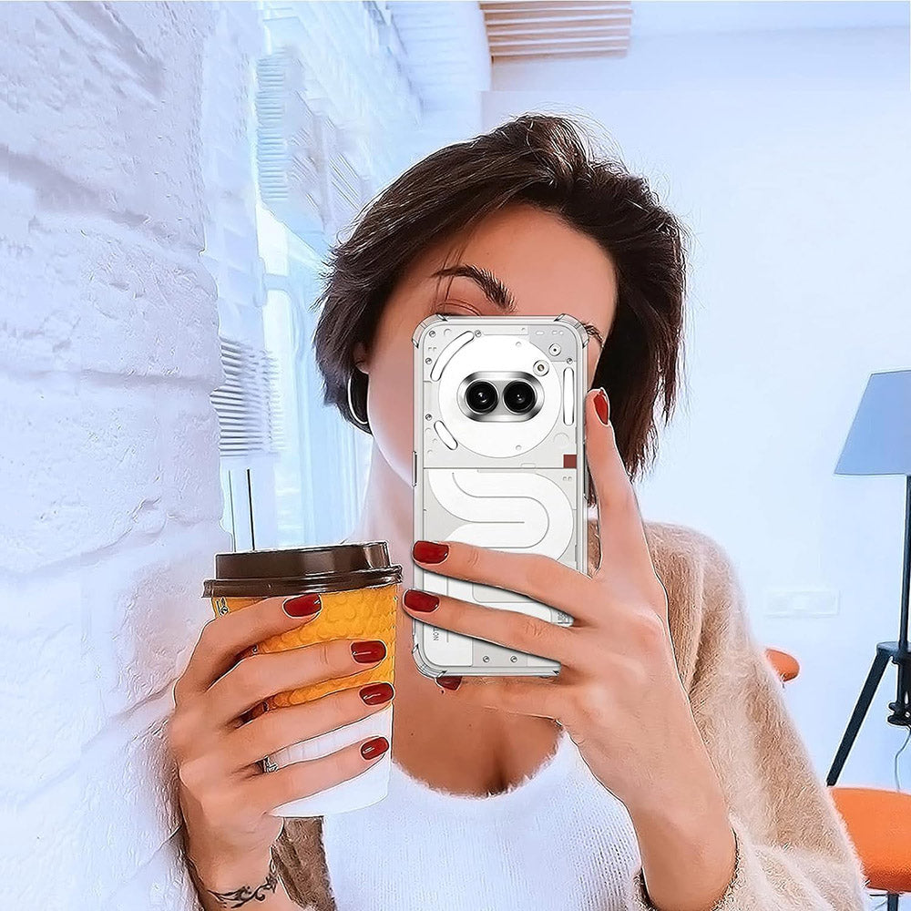 Husa de protectie Techsuit Shockproof Clear Silicone compatibil cu Nothing Phone (3a), Transparent
