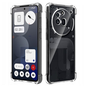 Husa de protectie Techsuit Shockproof Clear Silicone compatibil cu Nothing Phone (3a) Pro, Transparent