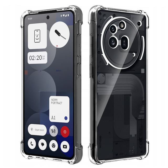 Husa de protectie Techsuit Shockproof Clear Silicone compatibil cu Nothing Phone (3a) Pro, Transparent