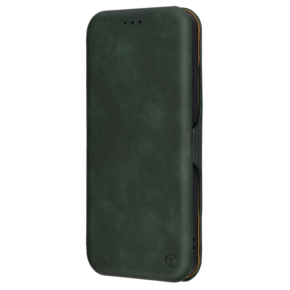 Husa de protectie Techsuit Safe Wallet Plus compatibil cu Samsung Galaxy S25 Edge, Verde