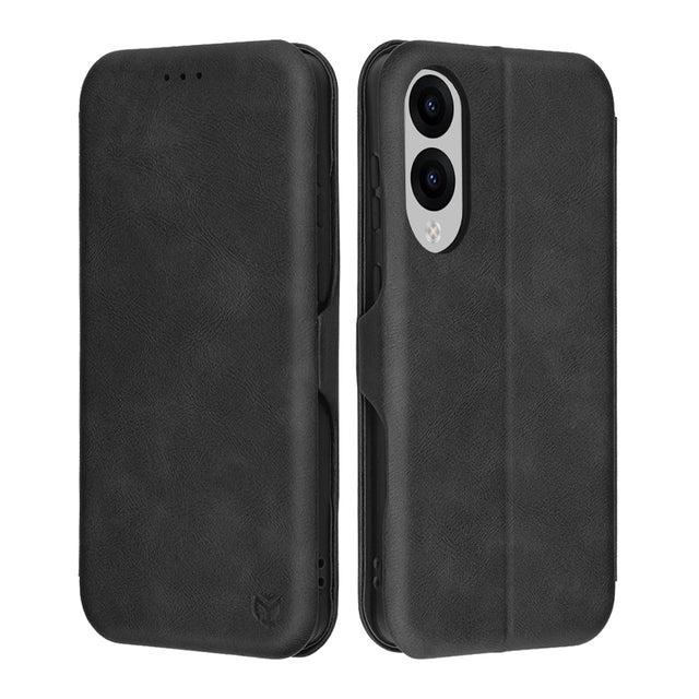 Husa de protectie Techsuit Safe Wallet Plus compatibil cu Samsung Galaxy S25 Edge, Negru