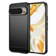 Husa de protectie Techsuit Carbon Silicone compatibil cu Google Pixel 9 Pro / 9, Negru