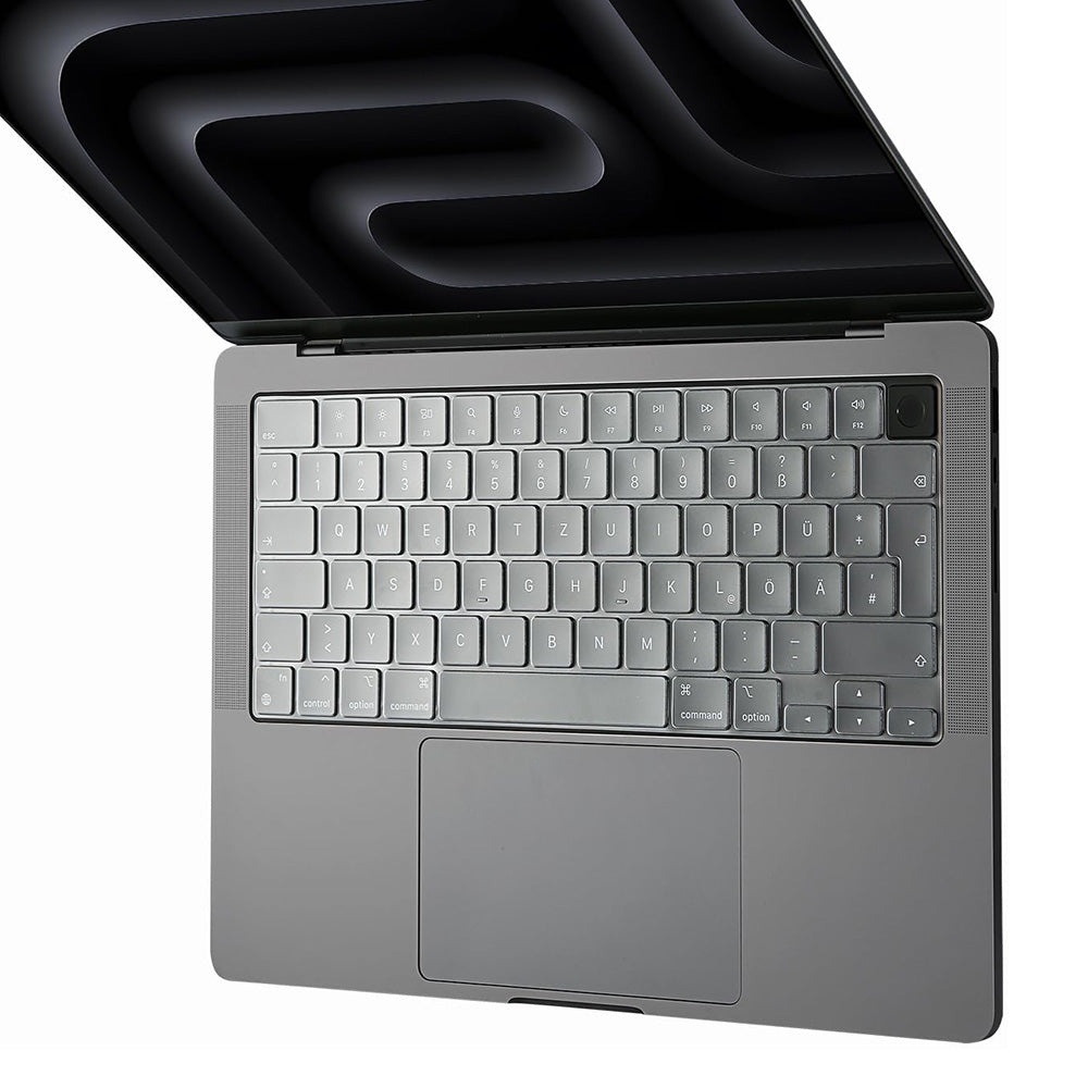 Tastatura/Mouse Techsuit Premium Keyboard Cover PureTypeX (KC1), Ultra Thin, for MacBook Pro 14 (2021-2024)/ Air 13/15 (2022-2025), Transparent