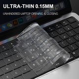 Tastatura/Mouse Techsuit Premium Keyboard Cover PureTypeX (KC1), Ultra Thin, for MacBook Pro 14 (2021-2024)/ Air 13/15 (2022-2025), Transparent