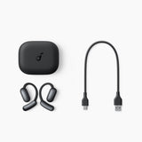 Casti Anker SoundCore AeroFit 2 (A3874G11), for Sport, with Microphone, Bluetooth, Waterproof, Hi-Res, Negru