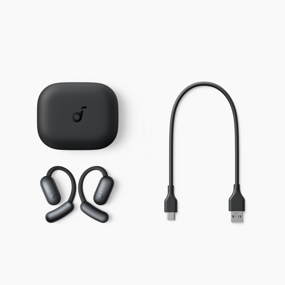 Casti Anker SoundCore AeroFit 2 (A3874G31), for Sport, with Microphone, Bluetooth, Waterproof, Hi-Res, Albastru