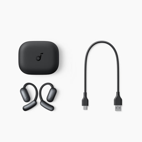 Casti Anker SoundCore AeroFit 2 (A3874G31), for Sport, with Microphone, Bluetooth, Waterproof, Hi-Res, Albastru