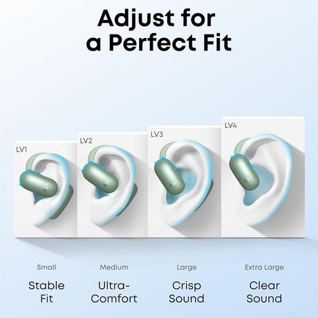 Casti Anker SoundCore AeroFit 2 (A3874G31), for Sport, with Microphone, Bluetooth, Waterproof, Hi-Res, Albastru