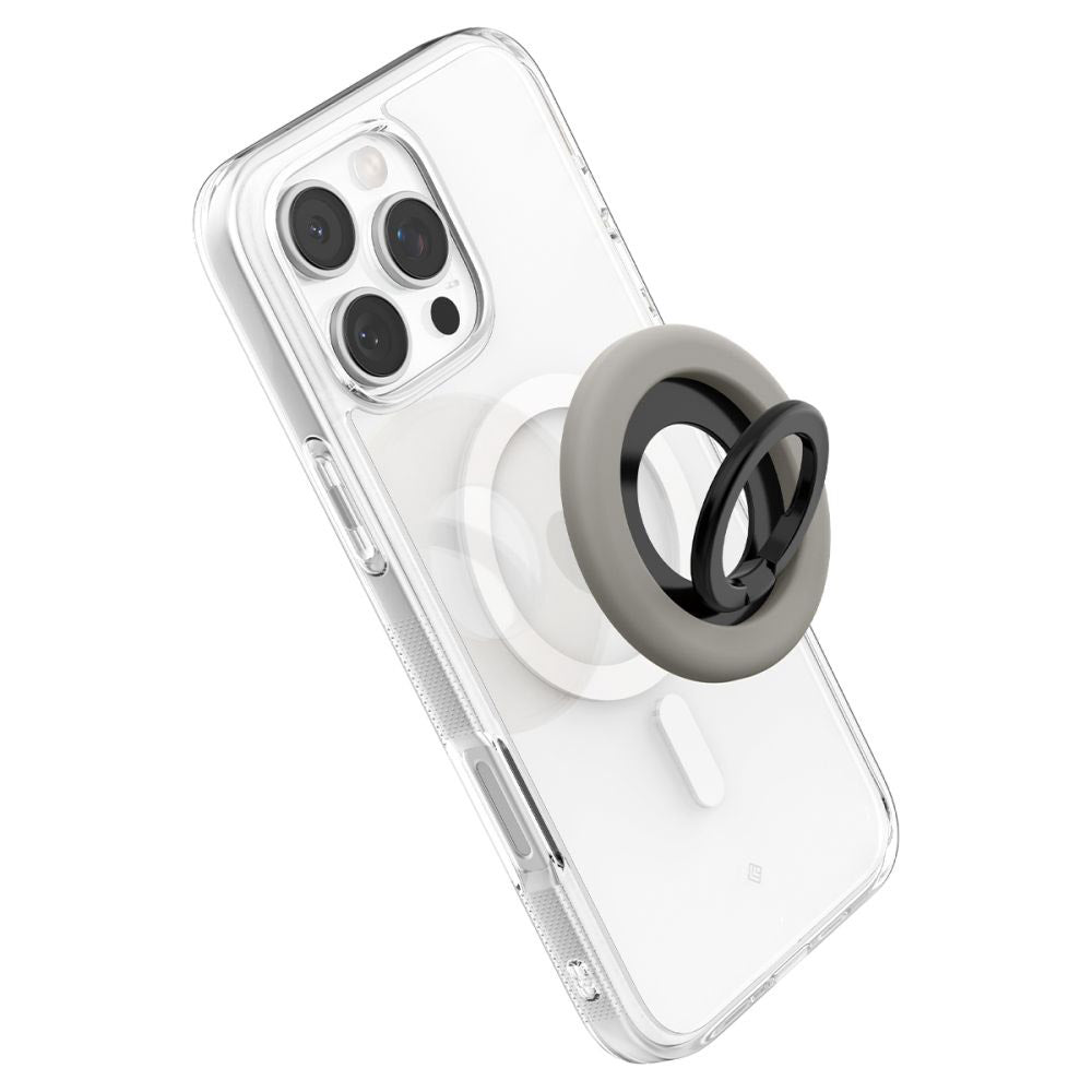 Suport Spigen Phone Ring Nano Pop MagSafe (AMP09032), Truffle Grey