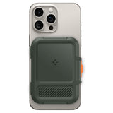 Suport Spigen Magnetic Card Lock Fit MagSafe (AFA08528), Universal, for Card / Cash, Military Green
