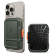 Suport Spigen Magnetic Card Lock Fit MagSafe (AFA08528), Universal, for Card / Cash, Military Green