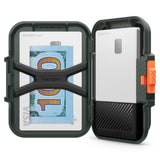 Suport Spigen Magnetic Card Lock Fit MagSafe (AFA08528), Universal, for Card / Cash, Military Green