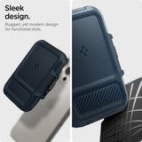 Suport Spigen Magnetic Card Lock Fit MagSafe (AFA08526), Universal, for Card / Cash, Metal Slate