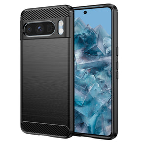 Husa de protectie Techsuit Carbon Silicone compatibil cu Google Pixel 8 Pro, Negru