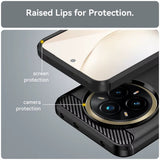 Husa de protectie Techsuit Carbon Silicone compatibil cu Realme 14 Pro+, Negru