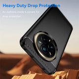 Husa de protectie Techsuit Carbon Silicone compatibil cu Realme 14 Pro+, Negru