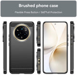 Husa de protectie Techsuit Carbon Silicone compatibil cu Realme 14 Pro+, Negru