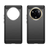 Husa de protectie Techsuit Carbon Silicone compatibil cu Realme 14 Pro, Negru