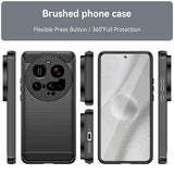 Husa de protectie Techsuit Carbon Silicone compatibil cu Xiaomi 15 Ultra, Negru