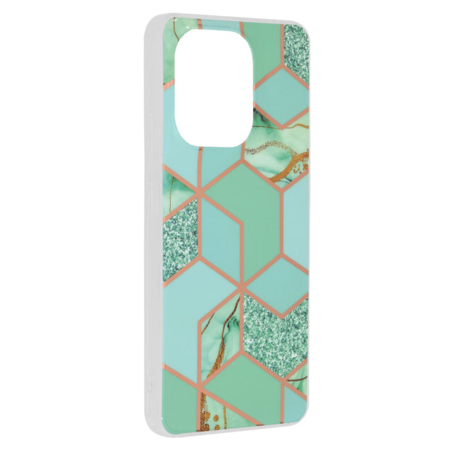 Husa de protectie Techsuit Marble Series compatibil cu Xiaomi Redmi Note 13 4G, Verde Hex