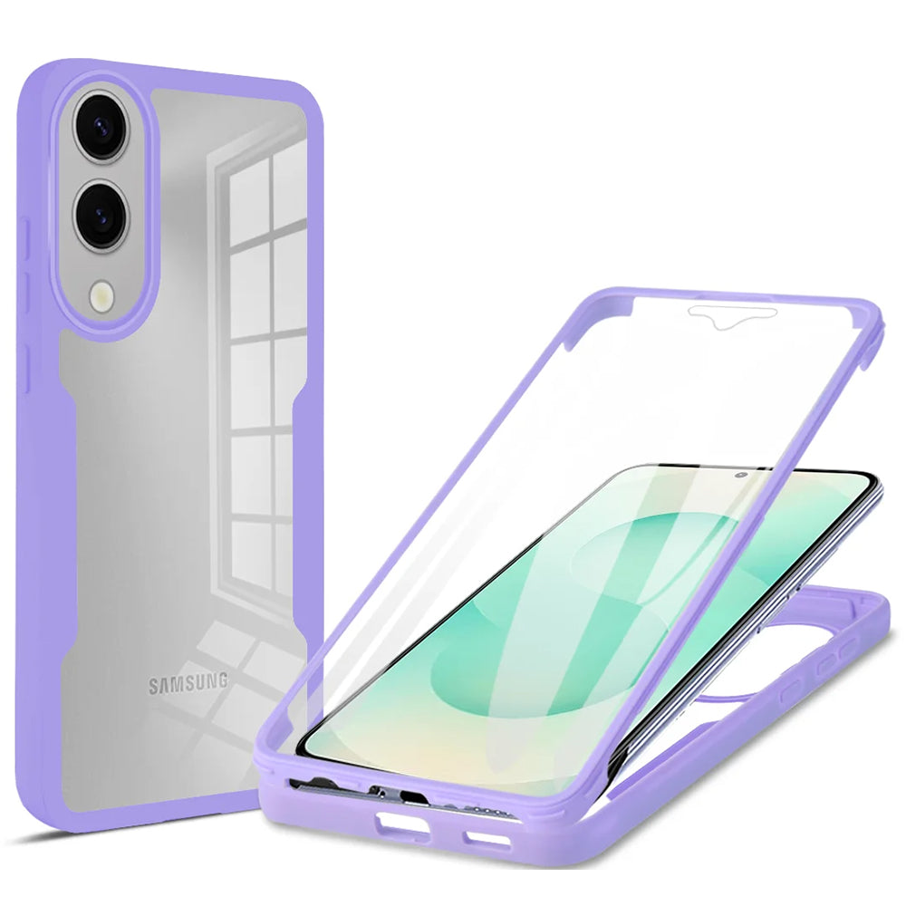 Folie de protectie Techsuit ColorVerse 360 Series + compatibil cu Samsung Galaxy S25 Edge, Mov