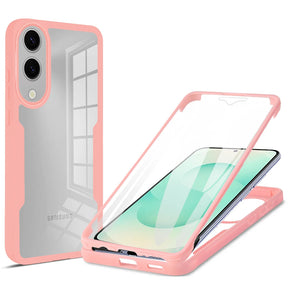 Folie de protectie Techsuit ColorVerse 360 Series + compatibil cu Samsung Galaxy S25 Edge, Roz