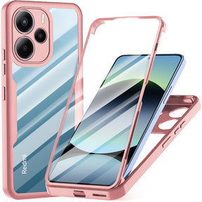 Folie de protectie Techsuit ColorVerse 360 Series + compatibil cu Xiaomi Redmi Note 14 4G (Standard), Roz