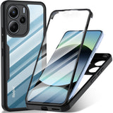 Folie de protectie Techsuit ColorVerse 360 Series + compatibil cu Xiaomi Redmi Note 14 4G (Standard), Negru