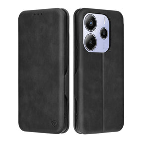 Husa de protectie Techsuit Safe Wallet Plus compatibil cu Xiaomi Redmi Note 14 5G, Negru