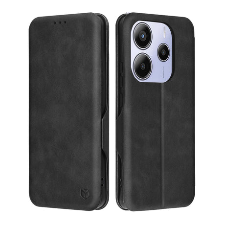 Husa de protectie Techsuit Safe Wallet Plus compatibil cu Xiaomi Redmi Note 14 5G, Negru