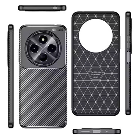 Husa de protectie Techsuit CarbonFiber compatibil cu Samsung Galaxy S25 Edge, Negru