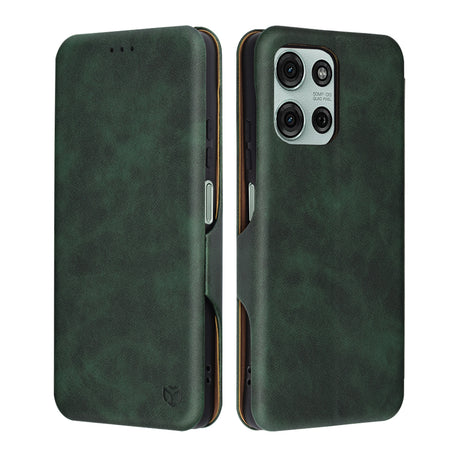 Husa de protectie Techsuit Safe Wallet Plus compatibil cu Motorola Moto G75, Verde