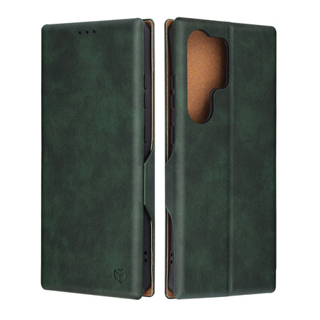 Husa de protectie Techsuit Safe Wallet Plus compatibil cu Samsung Galaxy S25 Ultra, Verde
