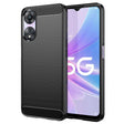 Husa de protectie Techsuit Carbon Silicone compatibil cu Oppo A58 5G / A78 5G, Negru