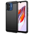 Husa de protectie Techsuit Carbon Silicone compatibil cu Xiaomi Redmi 12C, Negru