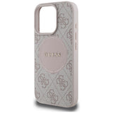 Husa de protectie Guess 4G Circle Classic Logo MagSafe (GUHMP16LP4PGRSGP) compatibil cu iPhone 16 Pro, Roz