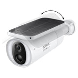 Baseus Outdoor Camera Security S1 (S0SW002130), with Solar Panel, 2K, 8GB, Two-way Audio, Night Vision, 10.400mAh, Alb