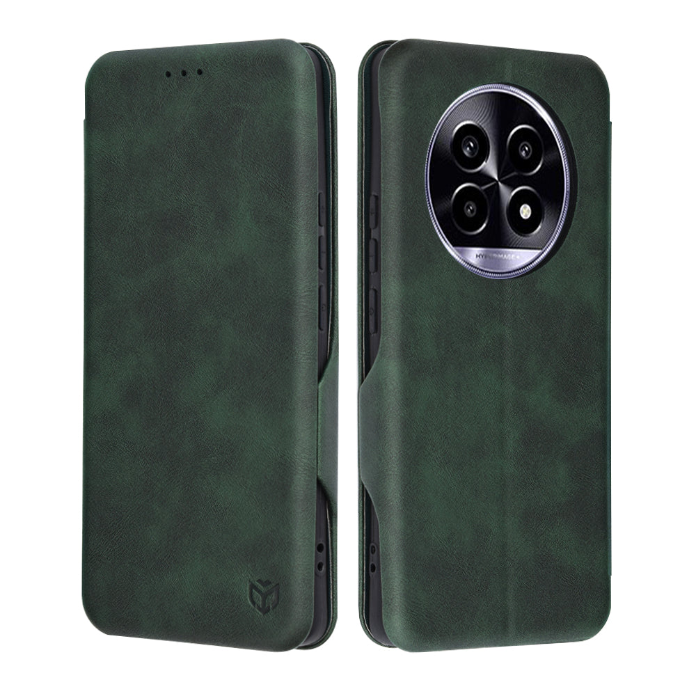 Husa de protectie Techsuit Safe Wallet Plus compatibil cu Realme 13 Pro / 13 Pro+, Verde